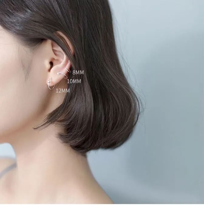 20GA Sterling Silver Bendable Nose Hoop Rings