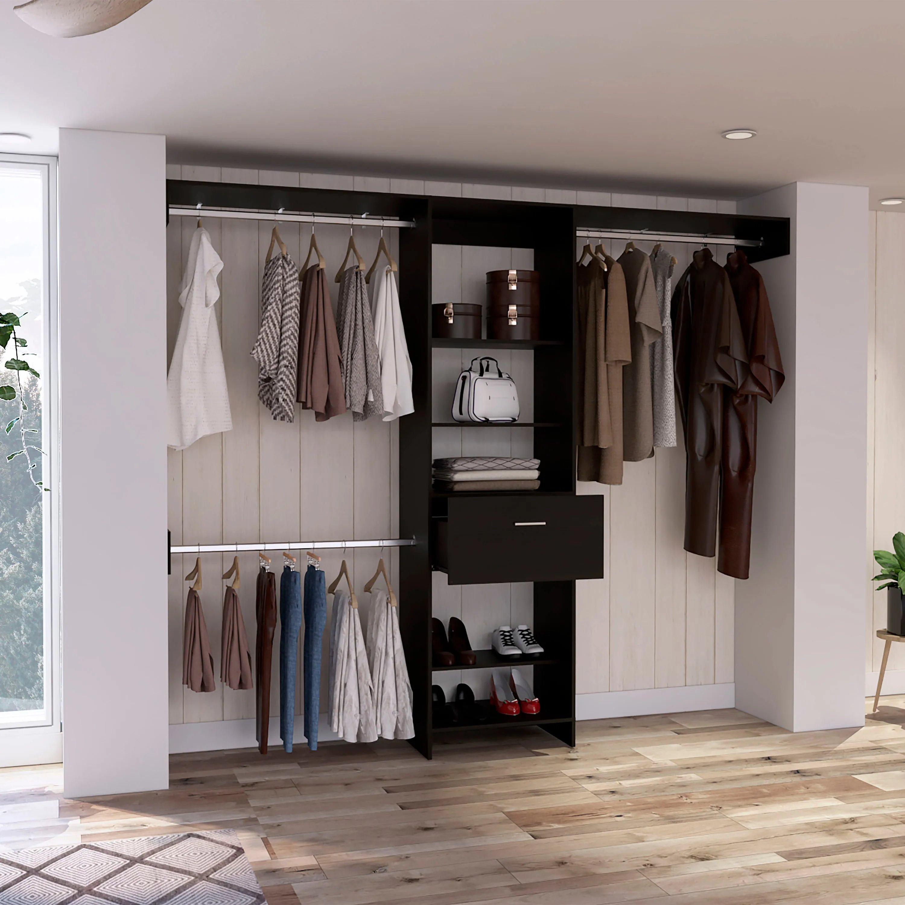 250 Closet System British | Black