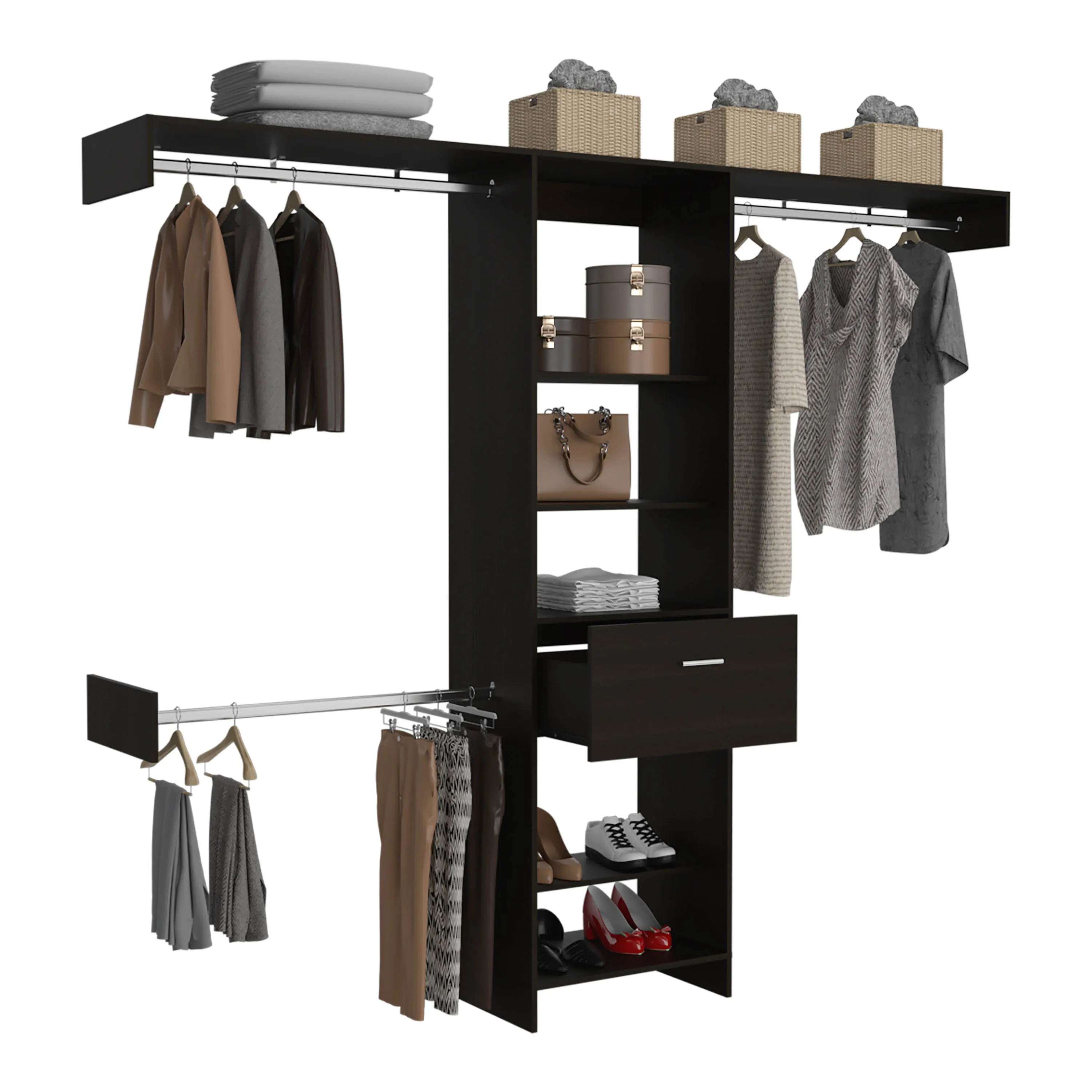 250 Closet System British | Black