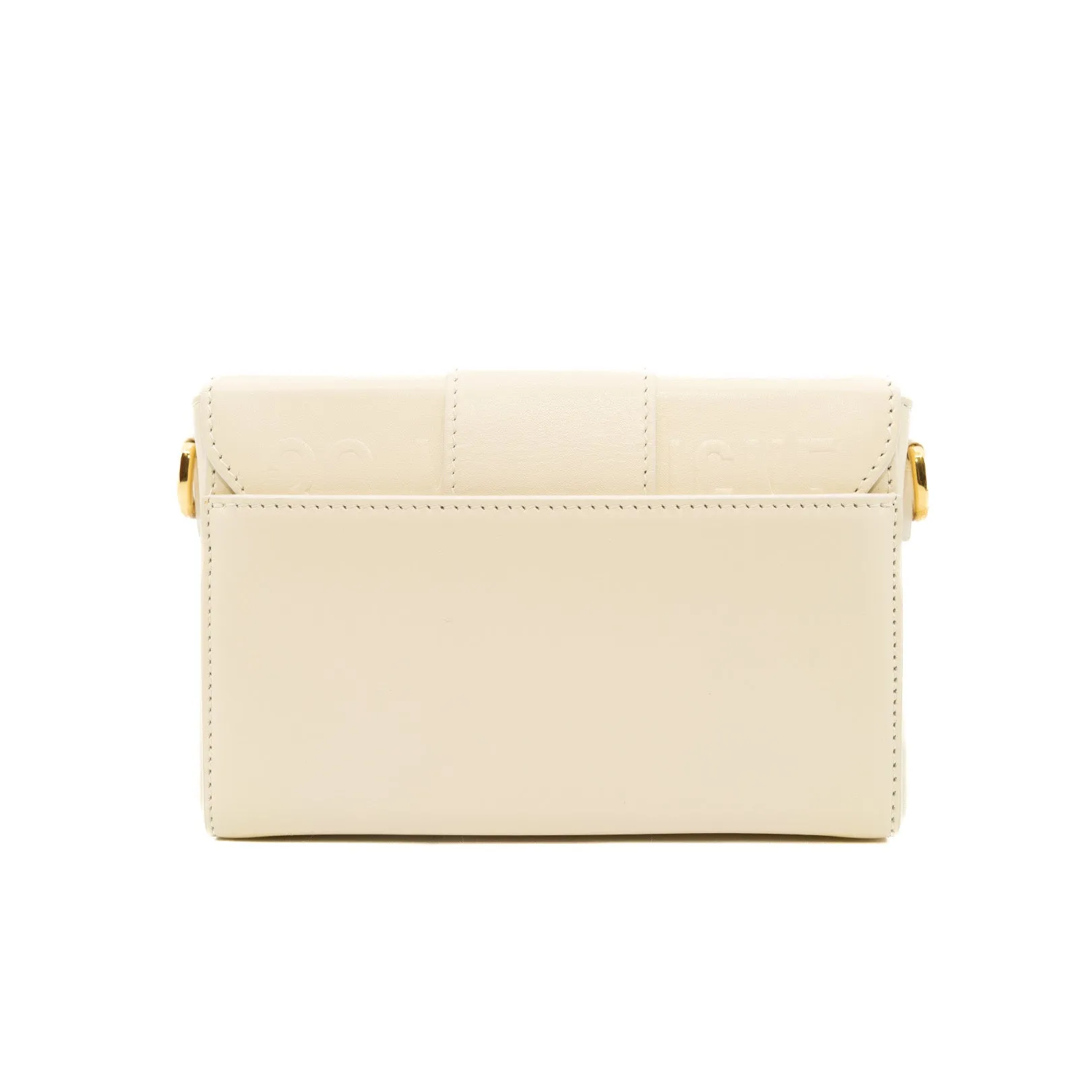 30 Montaigne White Box Leather Crossbody Bag GHW