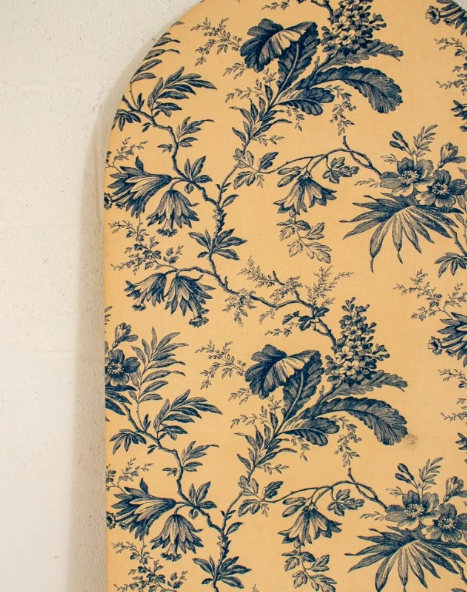 Blue and White Toile de Jouy Upholstered Screen