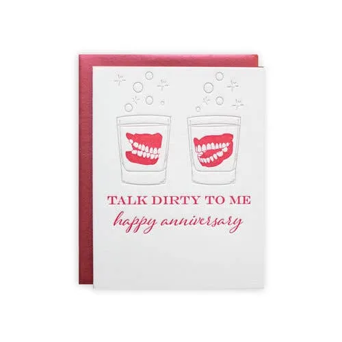 Dentures Anniversary Greeting Card