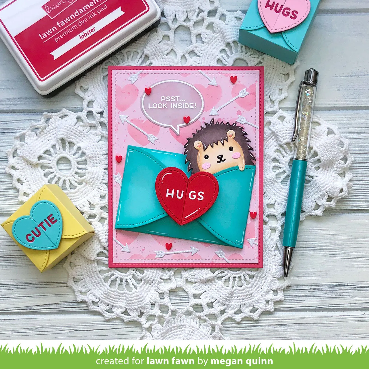 gift card heart envelope