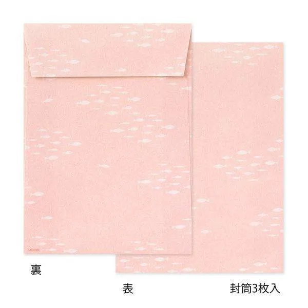 Midori Letter Set Die-Cut Animal - Otter Pattern