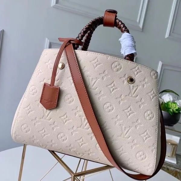 Montaigne Mm Monogram Empreinte Leather Braided Top Handle Bag M53939 2019 Collection