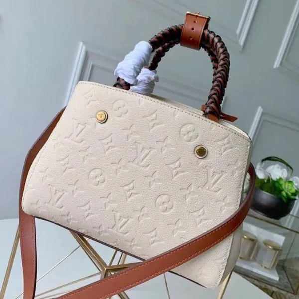 Montaigne Pm Monogram Empreinte Leather Braided Top Handle Bag M53939 2019 Collection