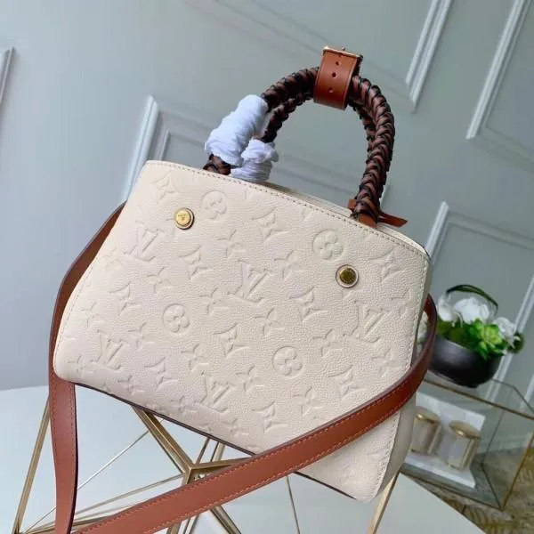 Montaigne Pm Monogram Empreinte Leather Braided Top Handle Bag M53939 2019 Collection