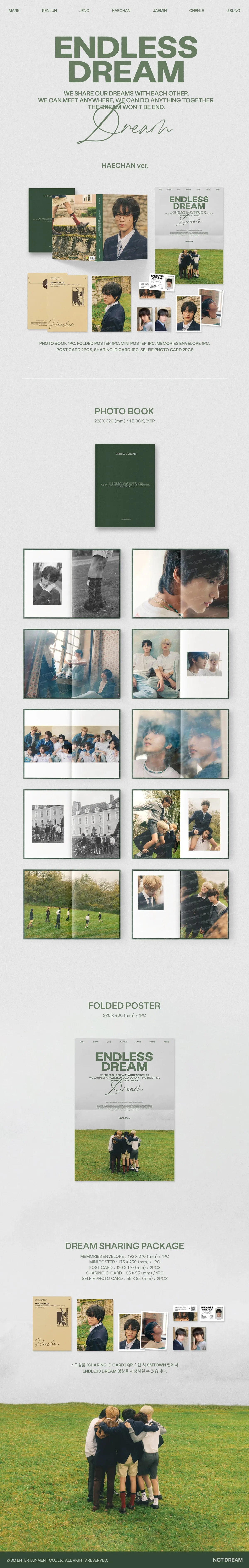 (PRE-ORDER) NCT DREAM - [ENDLESS DREAM] PHOTO BOOK HAECHAN Version