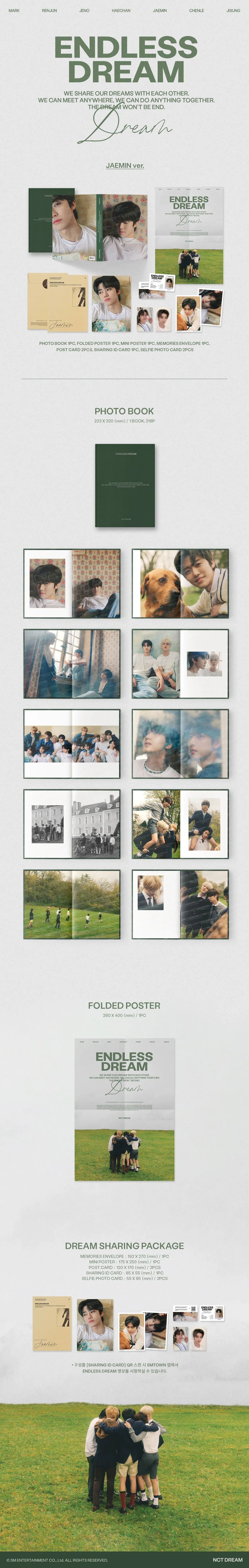 (PRE-ORDER) NCT DREAM - [ENDLESS DREAM] PHOTO BOOK JAEMIN Version