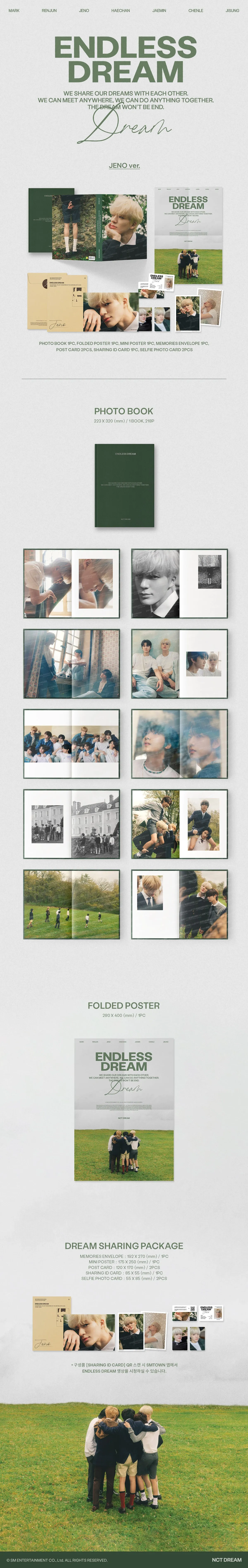 (PRE-ORDER) NCT DREAM - [ENDLESS DREAM] PHOTO BOOK JENO Version