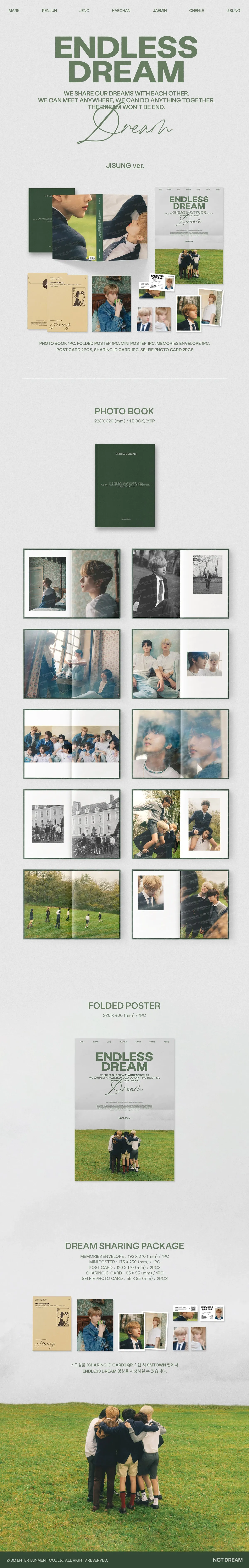 (PRE-ORDER) NCT DREAM - [ENDLESS DREAM] PHOTO BOOK JISUNG Version