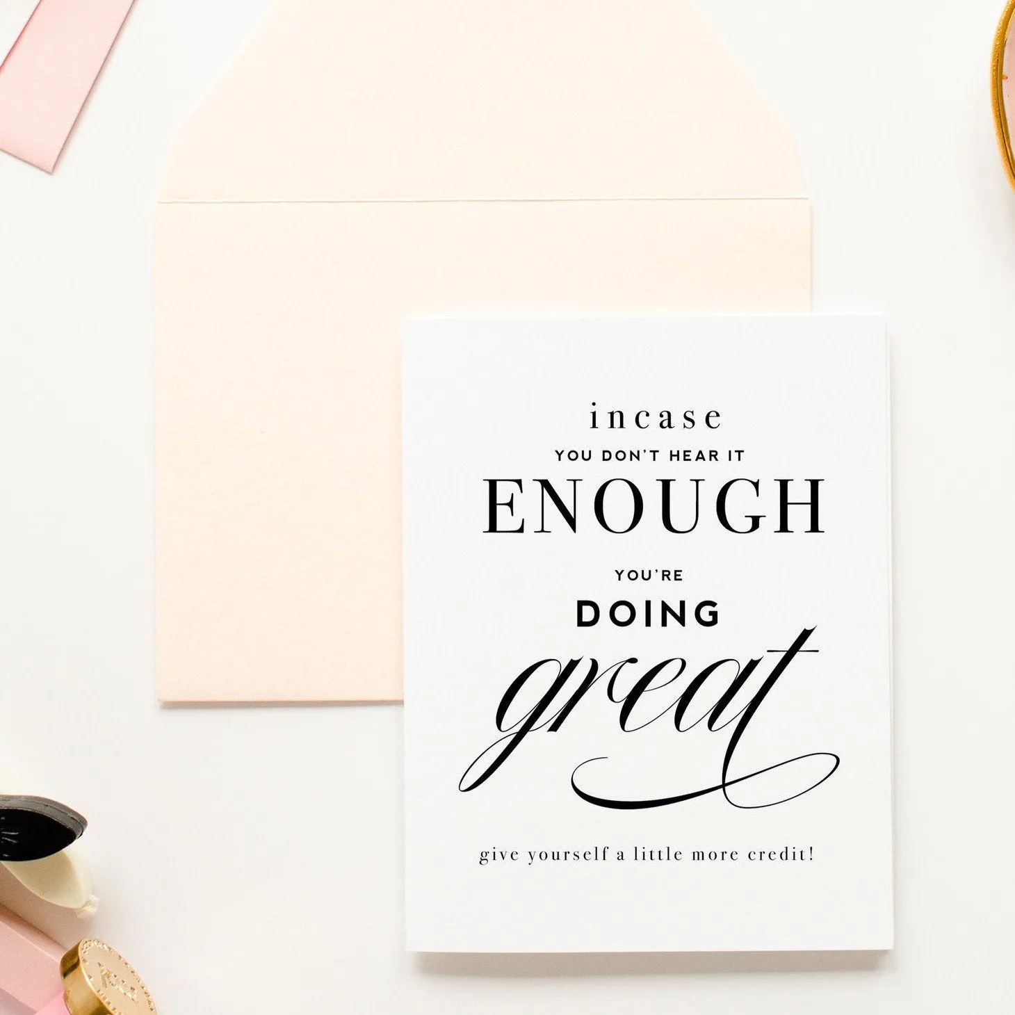 "You're Doing Great" Encouragement Greeting Card
