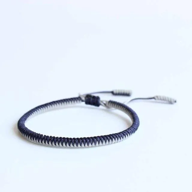 Tibetan Buddhist Handmade Knots Lucky Rope Bracelet