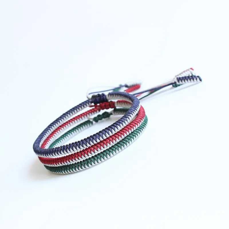 Tibetan Buddhist Handmade Knots Lucky Rope Bracelet